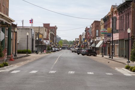 Helena Arkansas, een typisch Amerikaans straatje